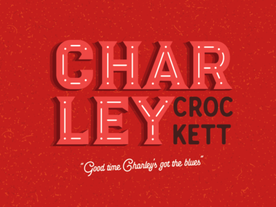Charley Crockett design typography