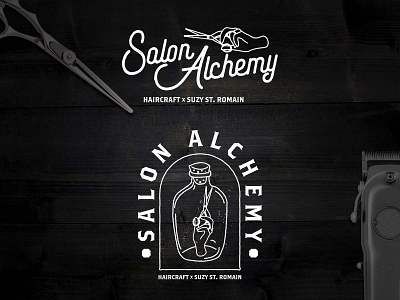 Salon Alchemy branding illustraion logo