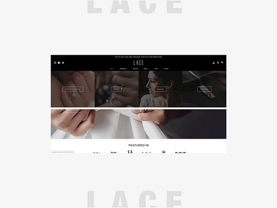 Redesign of LACE to Convert More Visitors Into Customers better brand black brand ecom ux ecommerce gold jewelry jewelry brand jewelry website luxury luxury ecommerce agency minimal mobile experience shopify shopify plus ui user experience design ux white