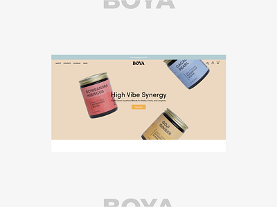 BOYA Botanics - Website Revamp