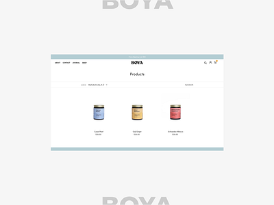 Boya Botanics - Product Page Design