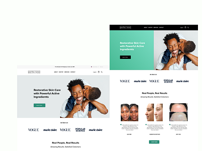 Design Exploration for a Skin Care Brand as seen on beauty ecommerce colorful ecommerce ecommerce design ecommerce ux hero minimal shopify design shopify plus skin care user experience design
