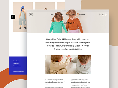 MAYBELL STUDIO X ABOUT PAGE TO ENGAGE AND TELL THE STORY advertising agency brand identity ecommerce marketing minimal shopify plus ui