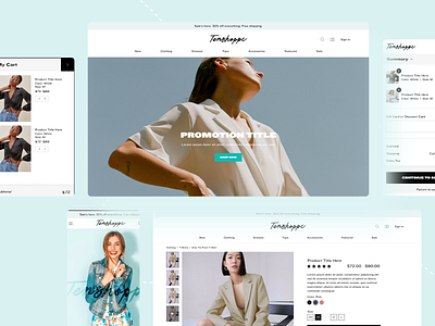 Tenshoppe Redesign - Custom Commerce Experience advertising agency brand identity colorful design ecommerce minimal motion graphics shopify plus user experience design ux
