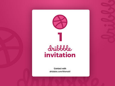 Dribbble Invitation - By Motif advertising agency dribbble best shot dribbble invitation dribbble invite dribbble invites invitation design invite minimal