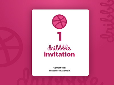 Dribbble Invitation - By Motif