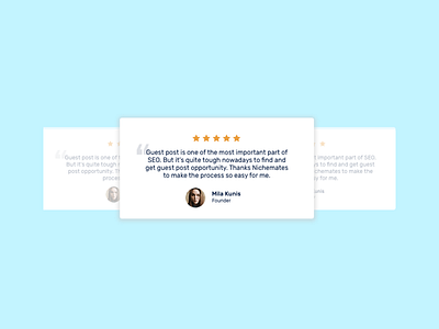 Testimonial /Review Design