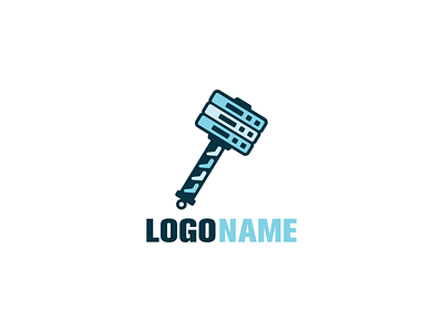 Thor Servers Logo data design hammer industrial industry internet logo logo design logos networking server servers software tech technology thor tool tools work