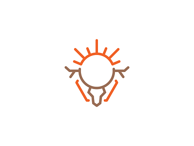 Sunny Deer Logo animal cartoon deer design doe logo logo design logos mascot nature rays shine solar sunny sunny day