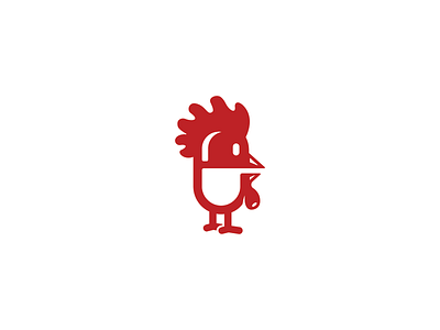 Pill Rooster Logo animal bird chicken cute design logo logo design logos mascot medical medication pill rooster toy story