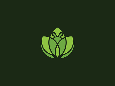 Beauty Bug Logo animal design ecological green insect leaf logo logo design logos lotus mascot mascot logos natural nature plant salon spa