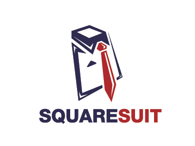 Square Suit Logo business clothing corporate designer fashion garment suit tie tuxedo wear