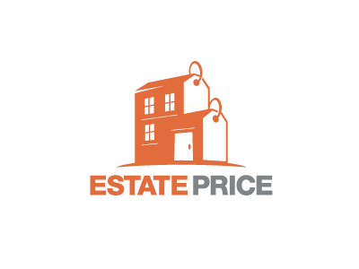 Estate Price building city construction discount home house logo marketing price pricetag sale