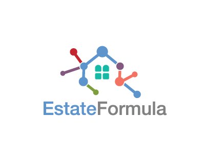 Estate Formula Logo building construction education estate home house lab laboratory rental science