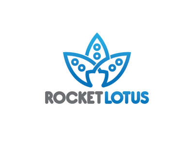 Rocket Lotus Logo airplane flower fly lotus lotus flower rocket ship shipment space spaceship tech