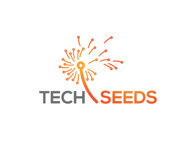 Tech Seeds Logo circuitry dandelion dandelions design logo logo design nature plant seed software tech technology wire