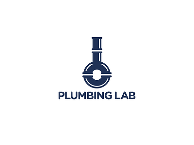 Logo Design - Plumbing Lab construction lab pipeline plumber plumbing renovation repairs science tools work