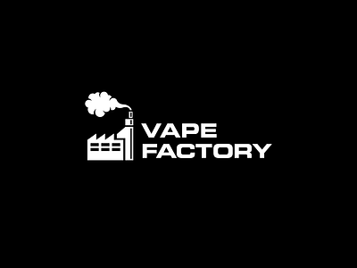 Logo Design - Vape Factory cbd electronic cigarette factory industrial smoke smoker smoking vape vaping vaporizer