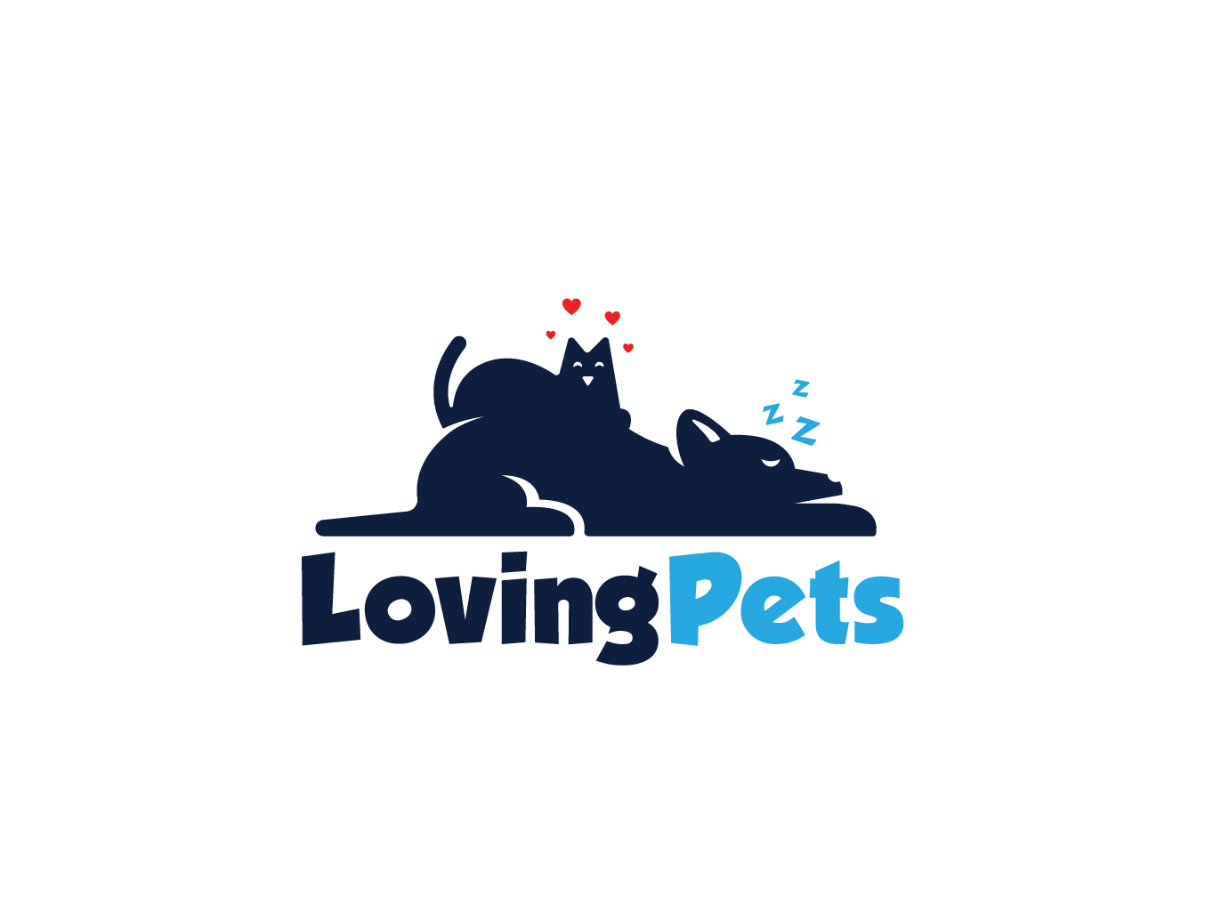 Logo Design Loving Pets By Simplepixel On Dribbble