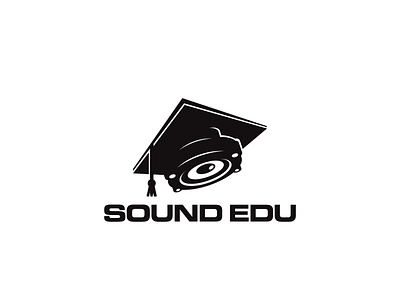 Logo Design - Sound Edu cap educate educated education entertainment learn logos media music play production productions school science smart sound speaker studio studio logo