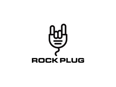 Logo Design - Rock Plug design designs device electric electrical entertainment logo logos music plug power rock tech technology