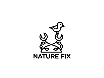 Logo Design - Nature Fix construction design fix logo logo design logos natural nature repair repairs tool tools wrench