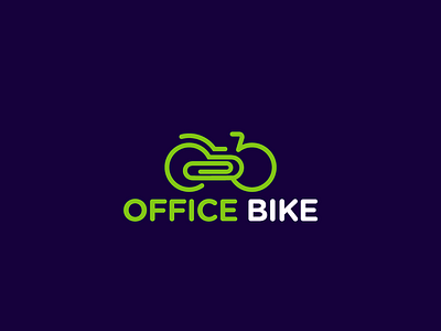 Logo Design - Office Bike bicycle bike corporate design garage logo logo design logos office paper clip ride riding transport wheel