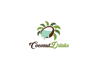Logo Design - Coconut Drinks bar beverage coconut coconut milk fresh fruit holiday juice logo logodesign logos natural palm tree resort spa spring travel tropical water