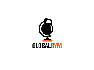 Logo Design - Global Gym bodybuilding design dumbbell earth fitness global globe gym kettlebell logo logos map planet sport strong vector weight workout