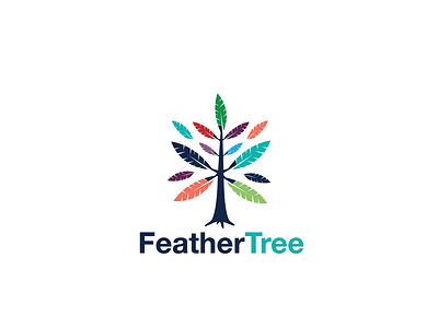 Logo Design - Feather Tree antural beauty bird branch chief feather feathers forest indian leaf leaves logo logo design logos nature tree vector wings wingsart wood