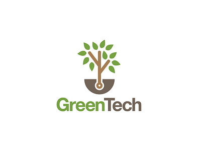 Logo Design - Green Tech biotech branch design ecological. fresh green leaves high tech leaf logo logo design logodesign natural nature plant software spa tech tree vector