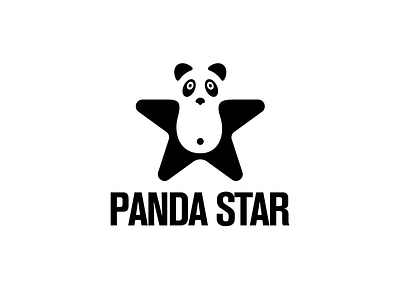 Logo Design - Panda Star animal animals bear bears character cute design funny illustration logo logo design logos mascot panda star toy