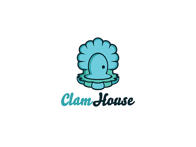 Logo Design - Clam House clam design door entrance estate home house logo logo design marine oceanic pearl real estate sea shell vector