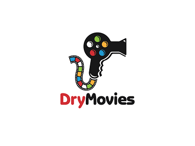 Logo Design - Dry Movies camera design entertainment film hairdresser logo logo design logos media movie production salon studio tech technology vector video