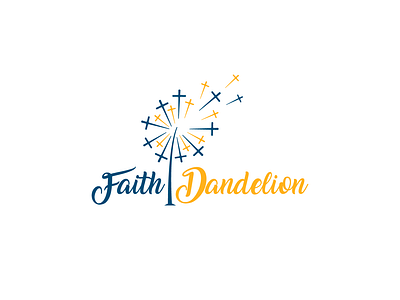 Logo Design - Faith Dandelion church cross dandelion design faith flower logo logo design logos nature plant religion religious seed