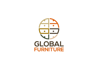 Logo Design - Global Furniture clothing design drawer furnishing furniture global globe interior interior design logo logo design logos wooden