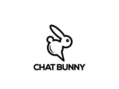 Logo Design - Chat Bunny by SimplePixel on Dribbble