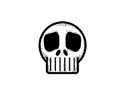 Skull black and white illustration illustrator skull vector