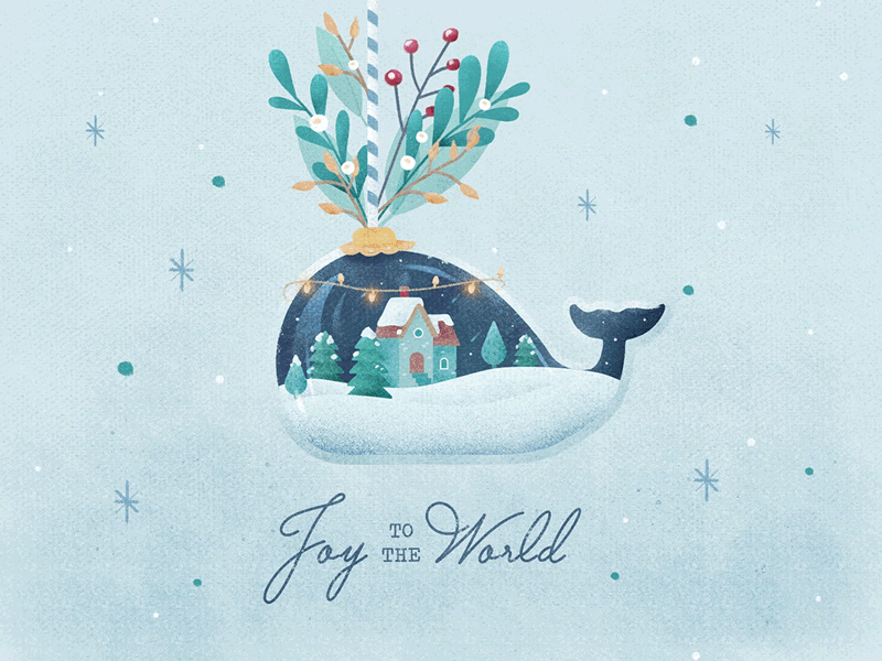 Joy to the world - Christmas Illustration christmas graphic illustration illustrator noel