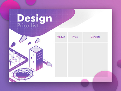 Price list By Praire Nguyen isometric poster price list