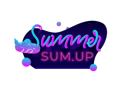 SummerVibe 90s design graphic illustration summer vector