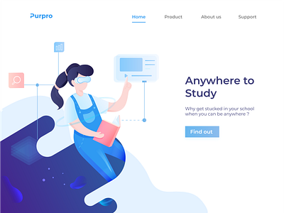 Learning Flatform Landing page