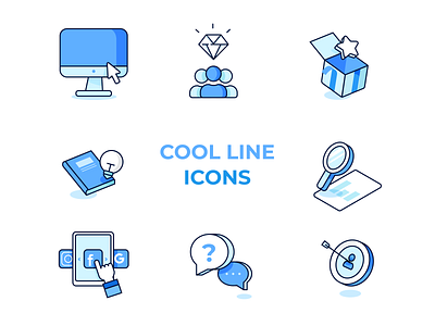 Cool line icons