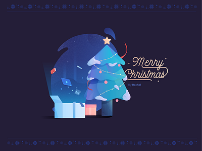 Merry Xmas Illustration