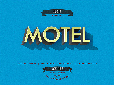 Retro Vintage Text Effects motel old text retro shadow sign smart object style text text style type typography vintage