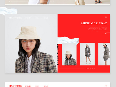 Sindrome / Fashion Web Design branding clothes design fashion minimal mobile style ui ux web web design website