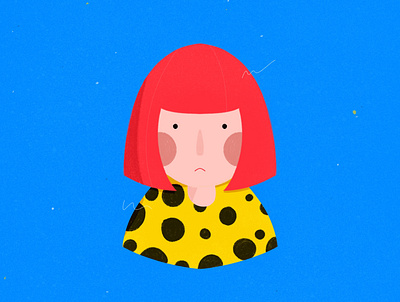 Yayoi Kusama branding brush design drawing illustration illustration art illustrations kusama procreate quirky vector yayoi