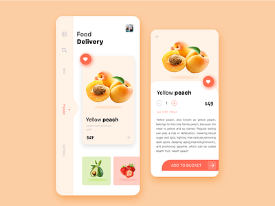 food delivery design ui