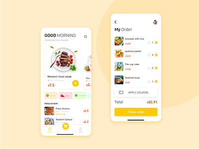 food drive app design ui