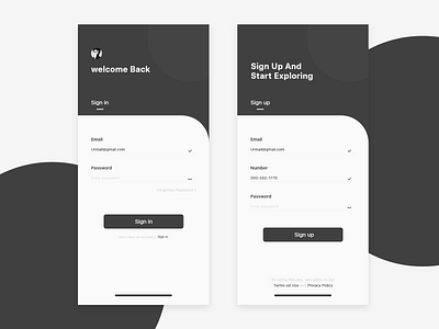 sign in design ui